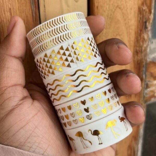White Gold Beautiful washi Tape