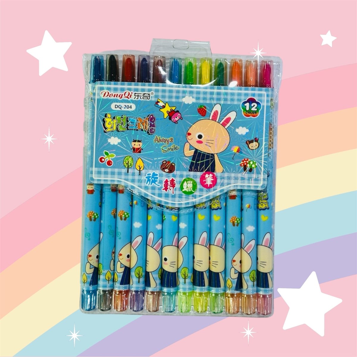 🐰 Bunny Hops Rolling Crayons – Twist, Glide & Create! 🎨✨