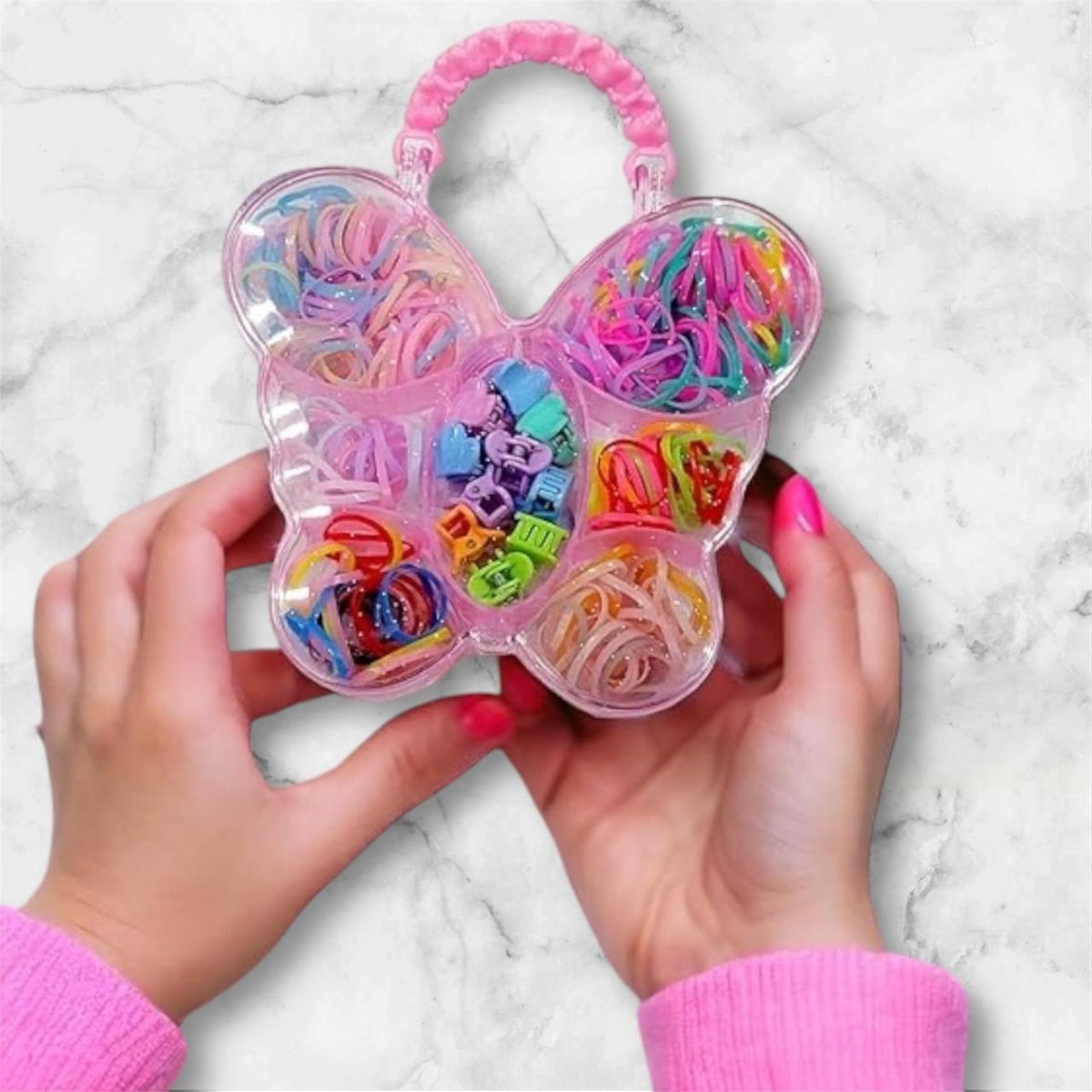 🦋✨ Butterfly Hair Accessories Set – Colorful & Cute Styling Fun! 🎀💖