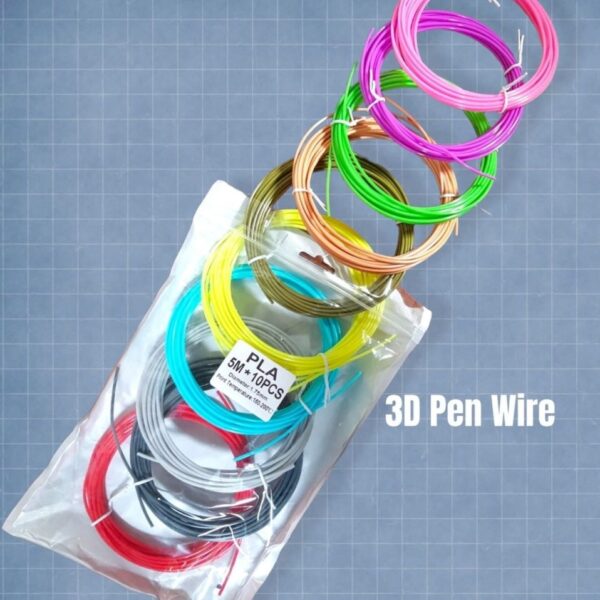 🌈 Color Your World – 3D Pen Wires (10 Colors, 5M Each!)