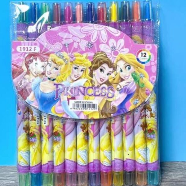"Princess Rolling Crayons – 12 Royal Colors!"