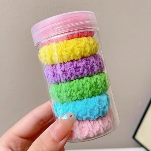 🌈 Soft & Stretchy Hair Ties – No Damage, All Style! 🎀✨