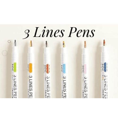 "🖋️🌈 3 - Line Pen Pack ✨ - 6 Cute & Colorful Pens!"CRAFTY CUDDLE"🖋️🌈 3 - Line Pen Pack ✨ - 6 Cute & Colorful Pens!"3 Lines Pen