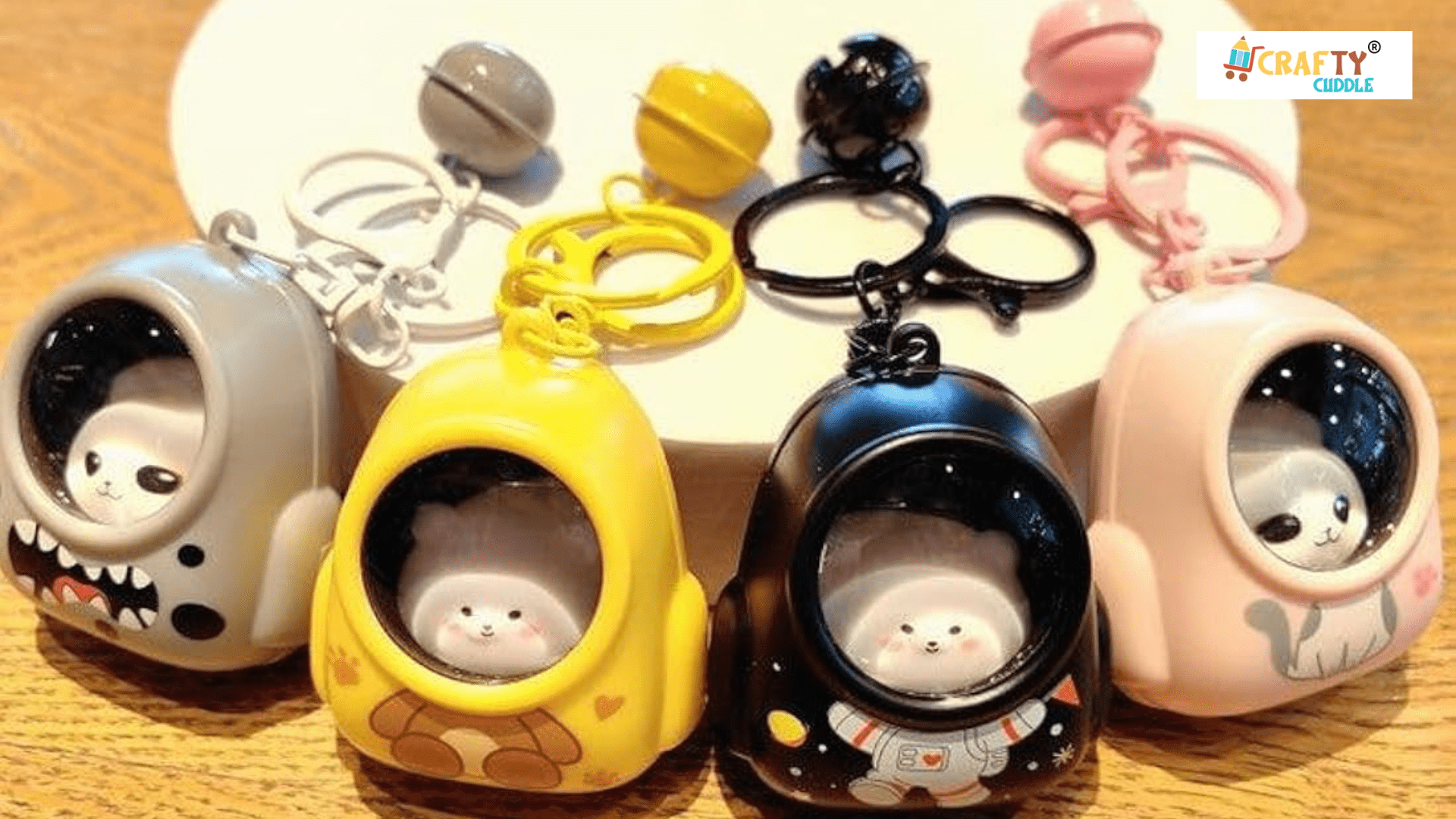 Image of adorable bag tags and the keychains.