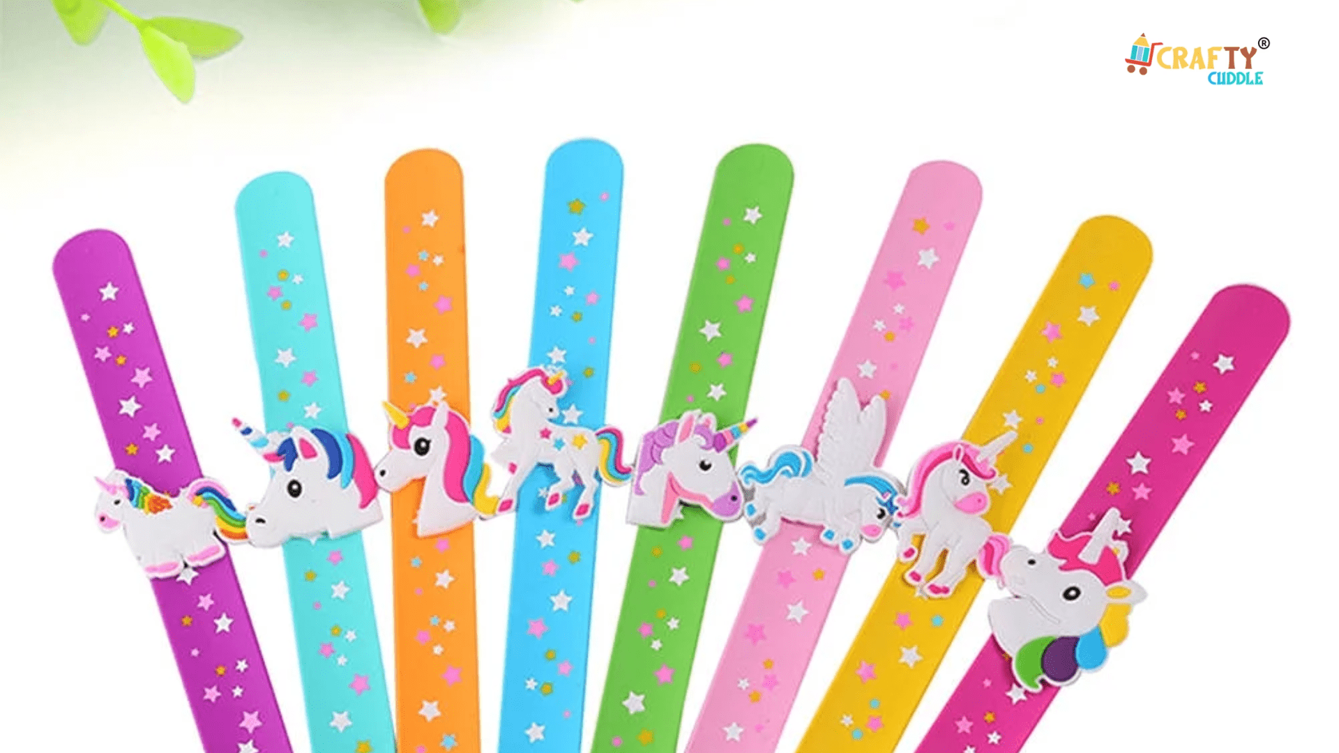 Image of the charm bracelets or slap bands.