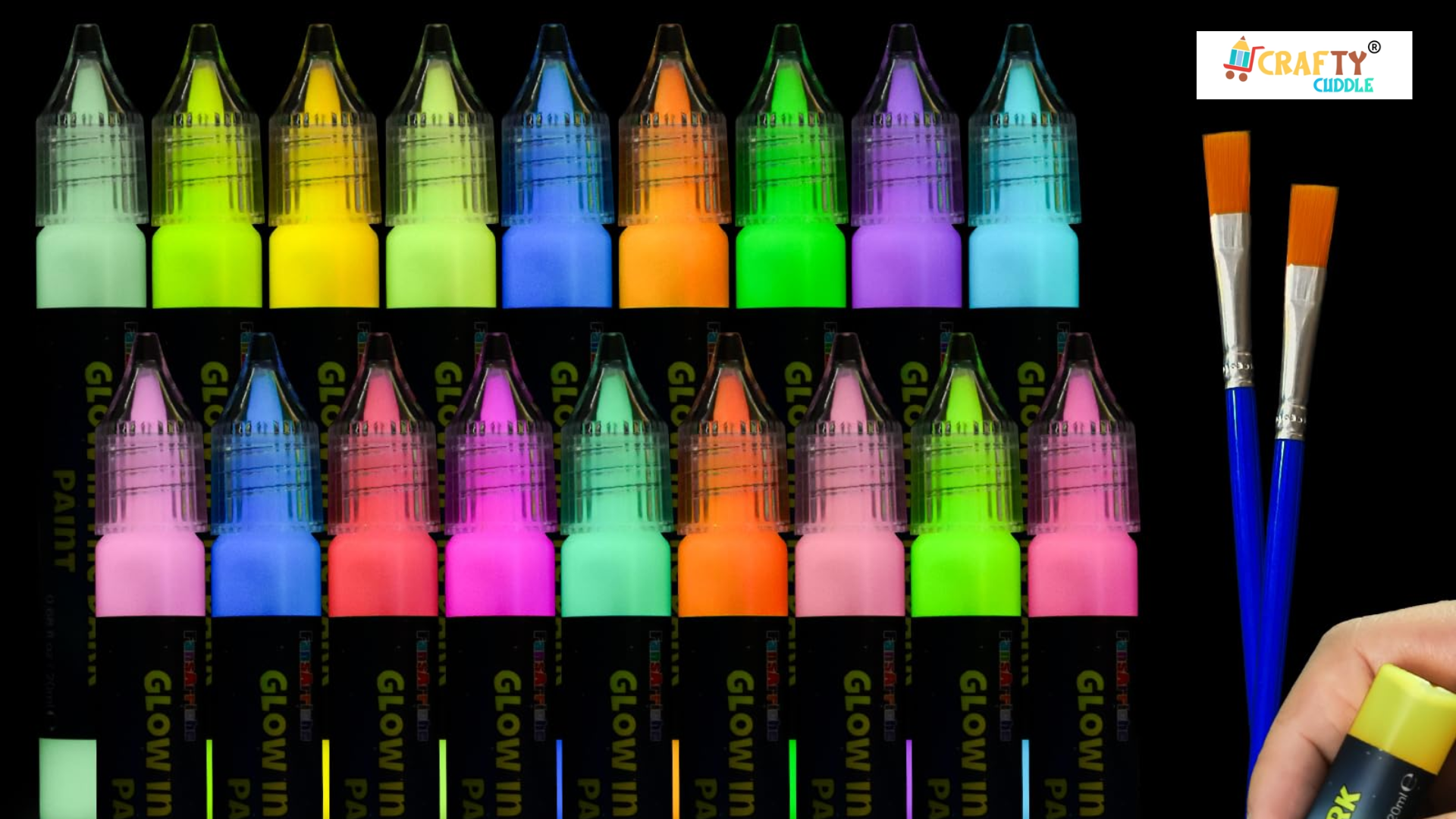 Image of Glowing Pens set that glows in the dark.
