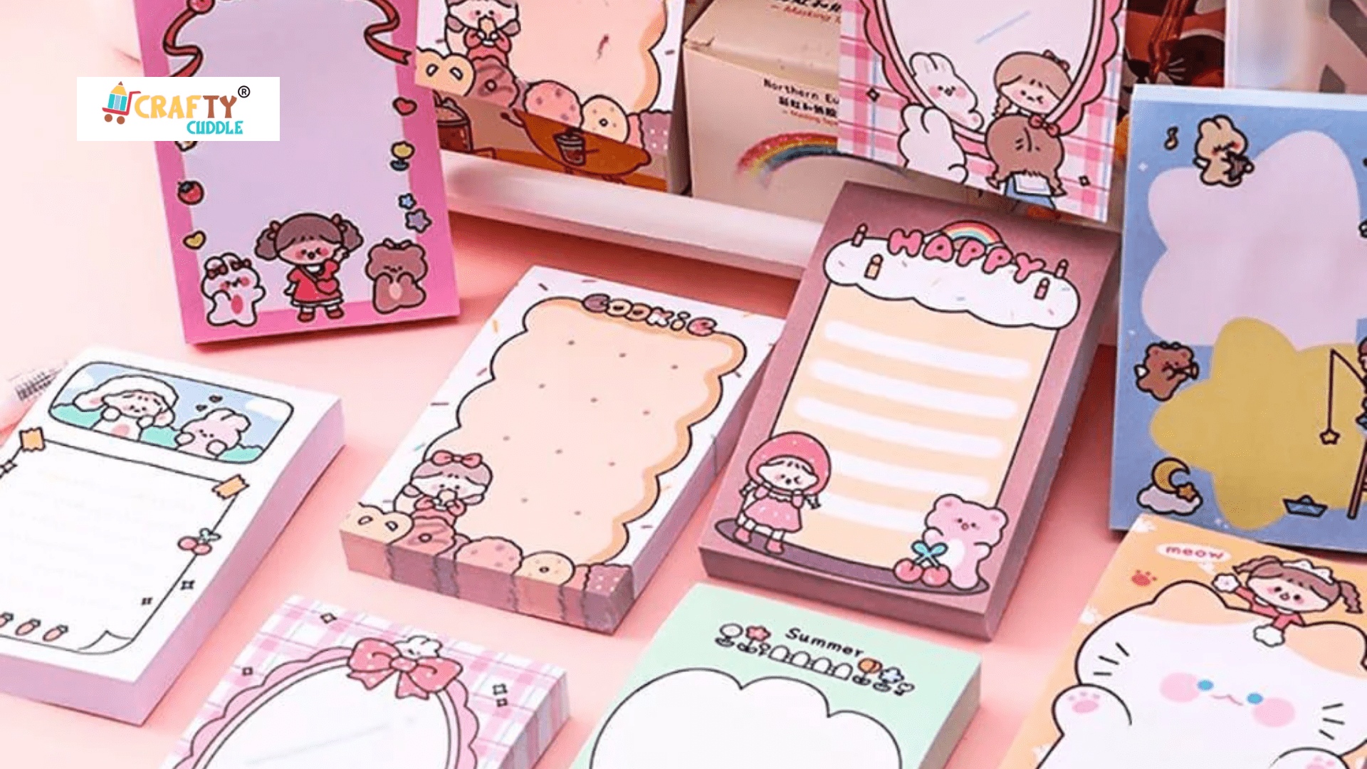 Image of Kawai Themed sticky notes.