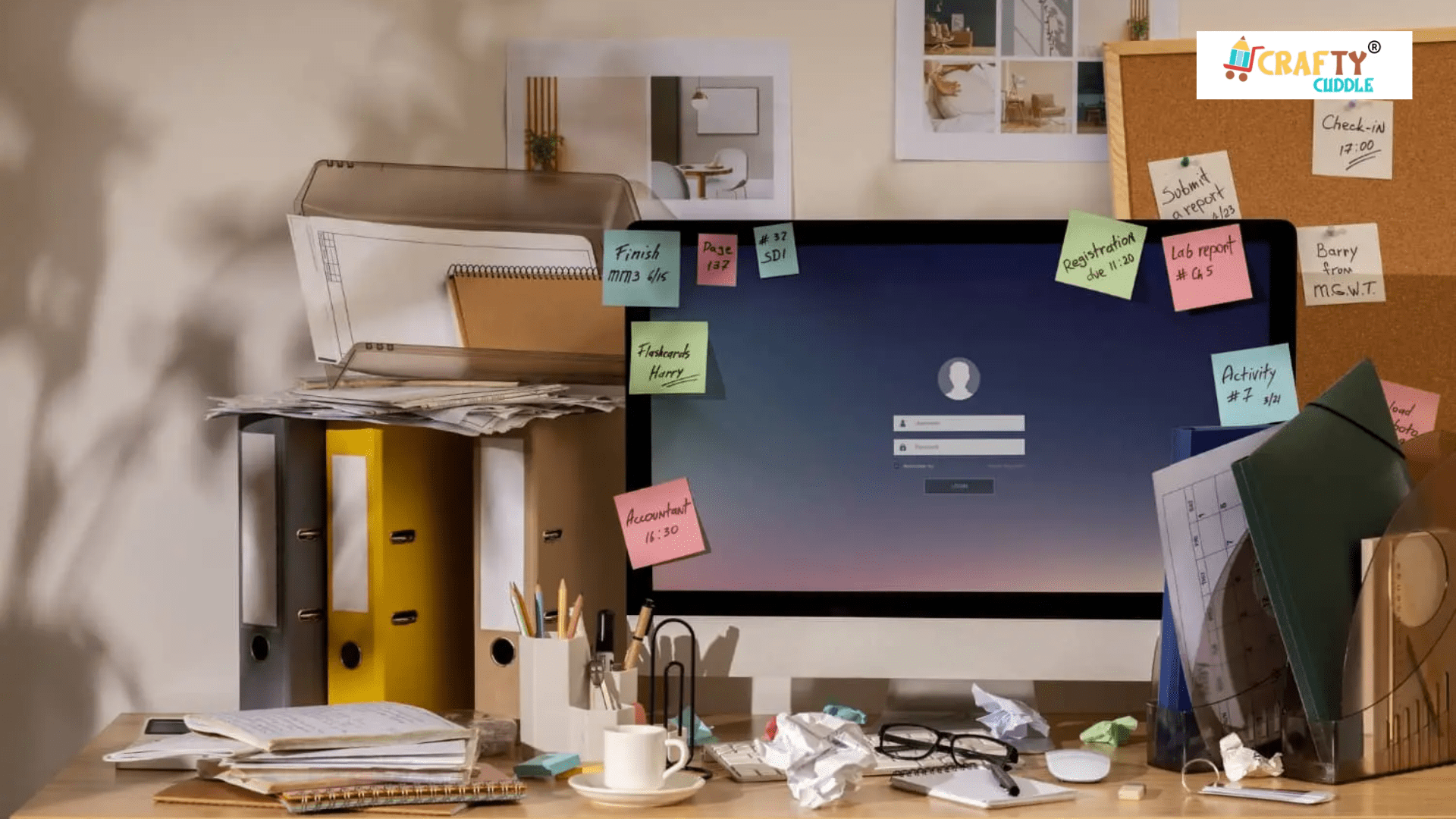 Image of discluttering desk.