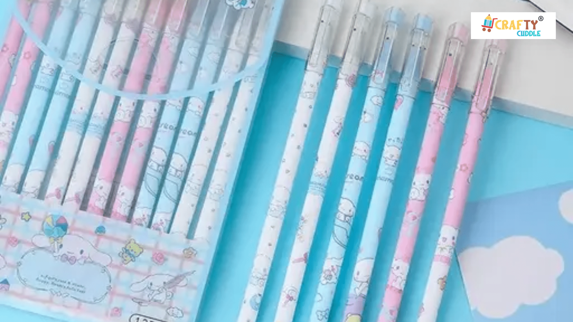 Image of different colored erasable pens set.