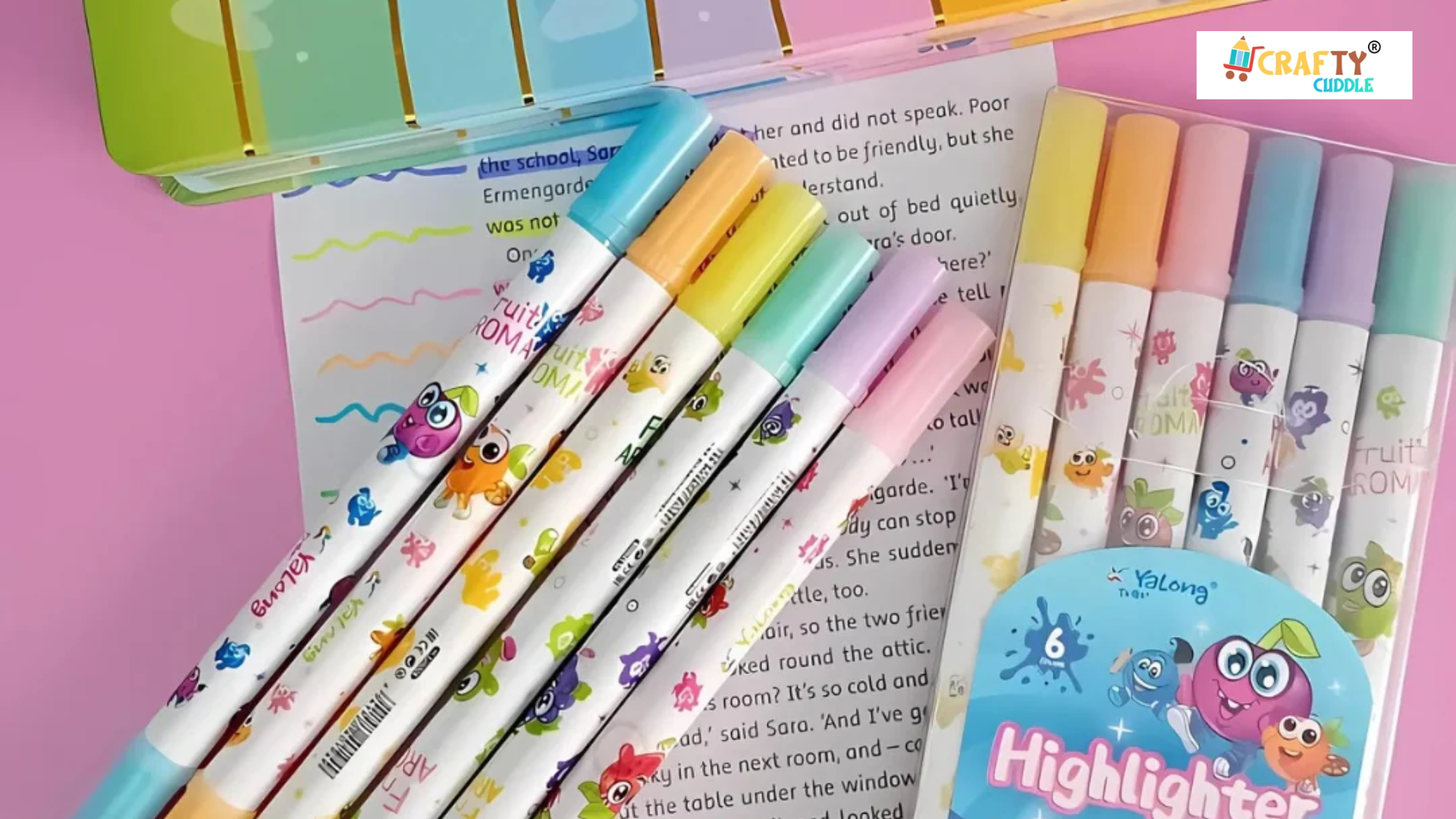 Image of scented highlighters of different colors.