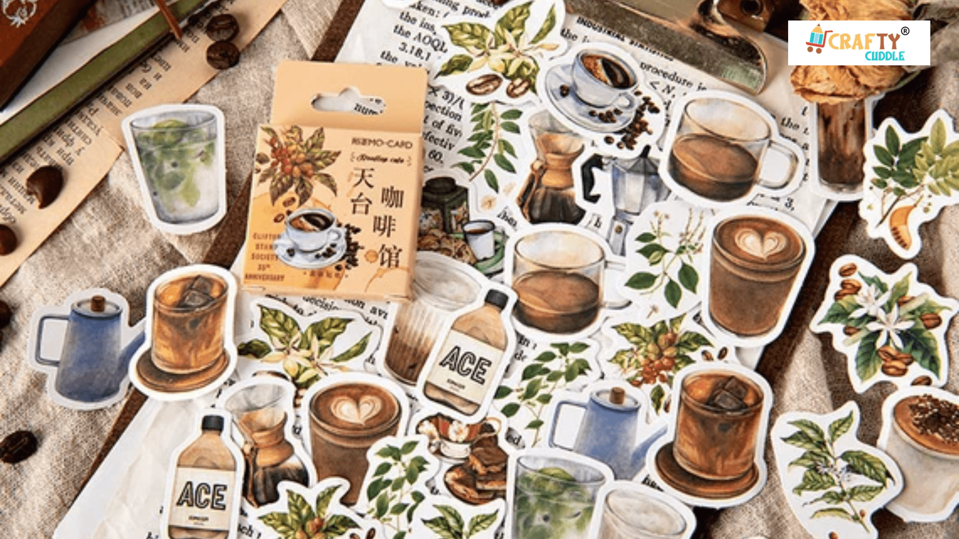 Image of creative stickers of bevragaes.