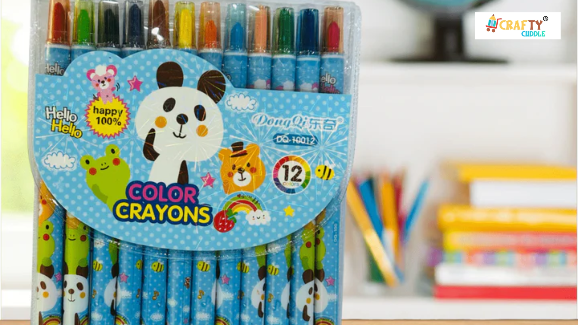 Image of color crayons set.