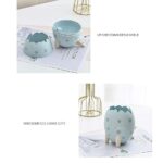 🦕 Dino Egg Pen Stand & Cosmetic OrganizerCRAFTY CUDDLE🦕 Dino Egg Pen Stand & Cosmetic OrganizerSky Blue