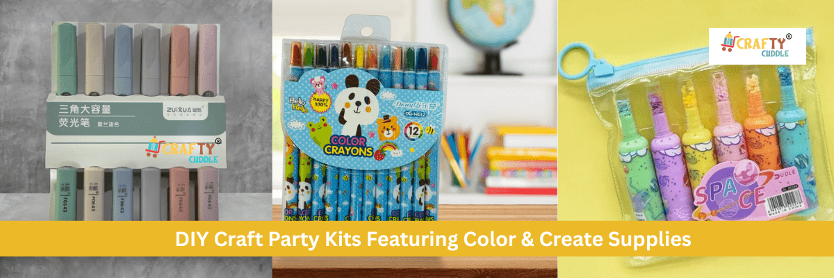 DIY Craft Party Kits Featuring Color and Create Supplies - CRAFTY CUDDLE