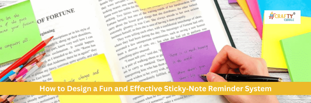 How to Design a Fun and Effective Sticky‑Note Reminder System - CRAFTY CUDDLE