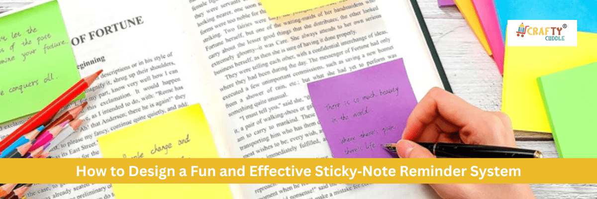 How to Design a Fun and Effective Sticky‑Note Reminder System - CRAFTY CUDDLE