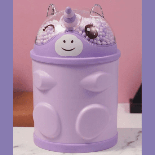 Magical unicorn coin bank with Purple color and star accents
