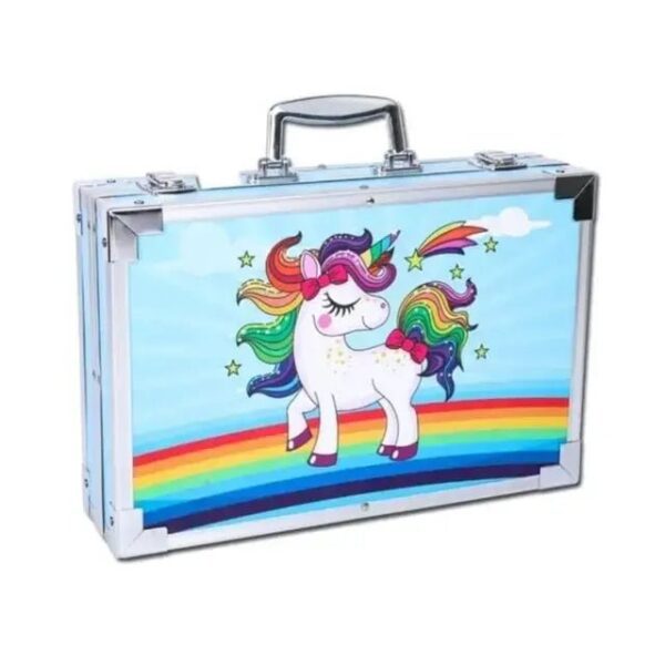 Unicorn Design Color Set for kids with coloring pens and stickers