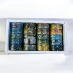 Washi Tape 20 Rolls – Oil Painting BlueCRAFTY CUDDLESet of washi tape rolls with artistic designs in a white box