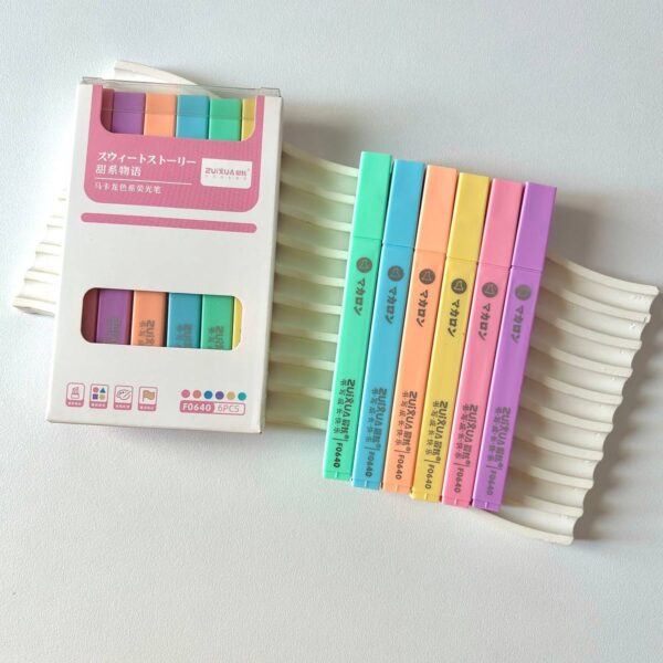 Soft Pastel Highlighters Pack of 6