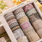 Washi Tape Box of 20 – Letters from Anna SeriesCRAFTY CUDDLESet of decorative tape rolls in a box with vintage designs.