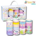 "Girl Heart Series – Dreamy Delight Washi Tape Set (20 Rolls)" 💖🌈✨ - CRAFTY CUDDLE"Girl Heart Series – Dreamy Delight Washi Tape Set (20 Rolls)" 💖🌈✨product_type  for kids