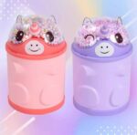 Purple and Peach Magical Unicorn Piggy Banks with Lockers – Cute and Colorful Money Saving Boxes for Kids