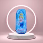 Blue  Princess Charm zipper pouch featuring a charming princess design and zipper closure.