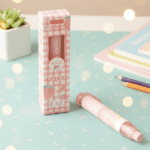 Kawaii Sliding Eraser Pens with Cute CharactersCRAFTY CUDDLEKawaii Sliding Eraser Pens with Cute CharactersPeach