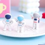 Astronaut Shape Cute ErasersErasersCRAFTY CUDDLEThree astronaut erasers with different colored helmets on a gray surface.1cutestationery stationerylover kawaiistationery noveltystationery kidsstationery schoolsupplies stationeryaddict returngifts backtoschool space theme