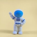 Astronaut Shape Cute ErasersErasersCRAFTY CUDDLEAstronaut theme eraser waving on a yellow background1cutestationery stationerylover kawaiistationery noveltystationery kidsstationery schoolsupplies stationeryaddict returngifts backtoschool space theme