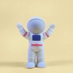 Astronaut Shape Cute ErasersErasersCRAFTY CUDDLEAstronaut theme eraser figure on a beige background1cutestationery stationerylover kawaiistationery noveltystationery kidsstationery schoolsupplies stationeryaddict returngifts backtoschool space theme
