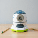 Space Rocket Manual Pencil SharpenerStationery > Erasers & SharpenersCRAFTY CUDDLEPencil sharpener with a pencil on a wooden surfaceWhite & greenKidsStationery CuteStationery KawaiiStationery SchoolSupplies StationeryAddict CartoonStationery BackToSchool StudyEssentials PastelStationery StationeryLove