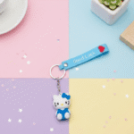 Hello Kitty Silicone KeychainKeychainsCRAFTY CUDDLEHello Kitty keychain with 'Good Luck' tag on a colorful background1CuteKeychain CartoonCat KawaiiAccessories KittyKeychain GirlsBagCharm BackpackCharm SiliconeKeychain ReturnGifts TrendyKeychains GiftForGirls