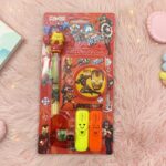 Superhero Kids Stationery Gift SetStationery SetsCRAFTY CUDDLESuperhero - themed stationery set packaging on a pink textured backgroundRedBackToSchoolGearStationeryAddict