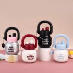 Set of colorful water bottles with 'FUN SUPPLY CHAIN' text on a pink background