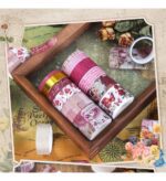 Romantic Floral Washi Tape Set - 24 RollsDecorative Washi TapeCRAFTY CUDDLESet of decorative tapes in a wooden box on a vintage - style backgroundwashitape washitapelove washitapeaddict washitapecollection journaling junkjournal artjournaling creativejournaling aestheticstationery stationerylovers papercrafts vintagestationery botanicalstationery