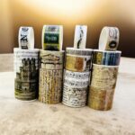Vintage Text Washi Tape Set - 18 RollsDecorative Washi TapeCRAFTY CUDDLESet of washi tape rolls with vintage designs on a wooden surfacePast Events Boxwashitape washitapelove washitapeaddict vintagestationery retrostationery newspaperstyle journaling junkjournal scrapbooking artjournaling creativejournaling aestheticstationery stationerylovers