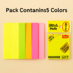 Sticky Notes 5 Color PackSticky NotesCrafty CuddleSet of colorful sticky notes with a packaging label on a beige background1StickyNotes OfficeSupplies SchoolStationery StudyEssentials MemoPads StationeryLovers OrganizeYourLife DeskSetup BackToSchool ProductivityTools