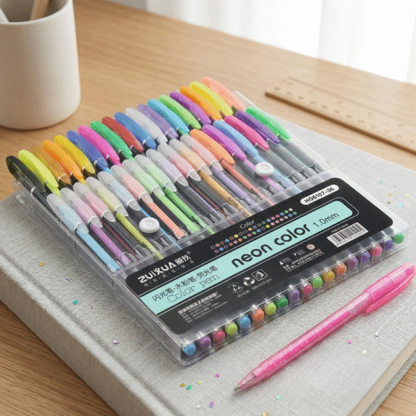 Neon Color Highlighter Gel Pens - Pack of 36