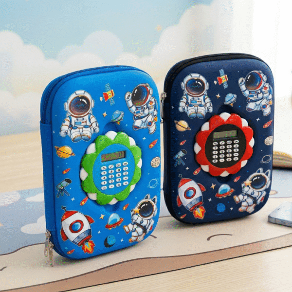 Space Pencil Case with Calculator