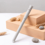 Erasable Gel Pens – 4 Cute Animal DesignsErasable Gel PensCrafty CuddleWhite pen with bear - shaped top on a neutral backgroundBunny🐰1animalpenserasablepens