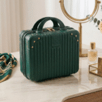 Cute Mini Suitcase Storage CaseTravel BagsCrafty CuddleGreen suitcase on a marble surface with decorative items in the backgroundGreenKidsStorage MiniSuitcase KidsOrganizer CuteStorageBox KidsTravelEssentials StationeryOrganizer ToyStorage KidsAccessories TravelOrganizer CuteKidsProducts
