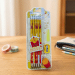 Little Tree Food Theme Pencil SetWriting PencilsCrafty CuddlePackaged pencils with cartoon French fry design on a wooden surfaceYellowLittleTree KidsStationery PencilSet SchoolStationery GraphitePencils CuteStationery KidsPencilSet BackEraserPencil ReturnGiftIdeas SchoolSupplies