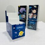 Space Explorer Pen Stand with MirrorSpace theme pen holderCrafty CuddleSpace - themed packaging with cartoon characters on a white surfaceSpace Pen Stand-BlueBlueBoys Stationery GiftCool Stationery