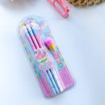 Little Tree HB Pencil SetWriting PencilsCrafty CuddleSet of pencils with a pink case on a white backgroundPink Icecream