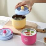 Kids Insulated Soup Lunch Box with HandleStainless Steel Lunch BoxCrafty CuddleColorful insulated food containers with lids on a light surface.BlueKidsLunchBox InsulatedLunchBox FoodJar SoupContainer KidsEssentials SchoolLunch LunchBoxIdeas HotLunch TiffinBox KidsMeal